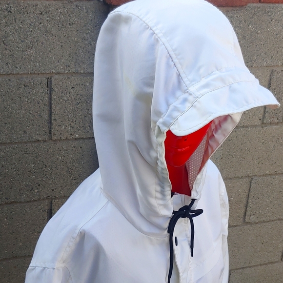 Men's Hooded Windbreaker, Forever21, White in Large - Picture 6 of 15